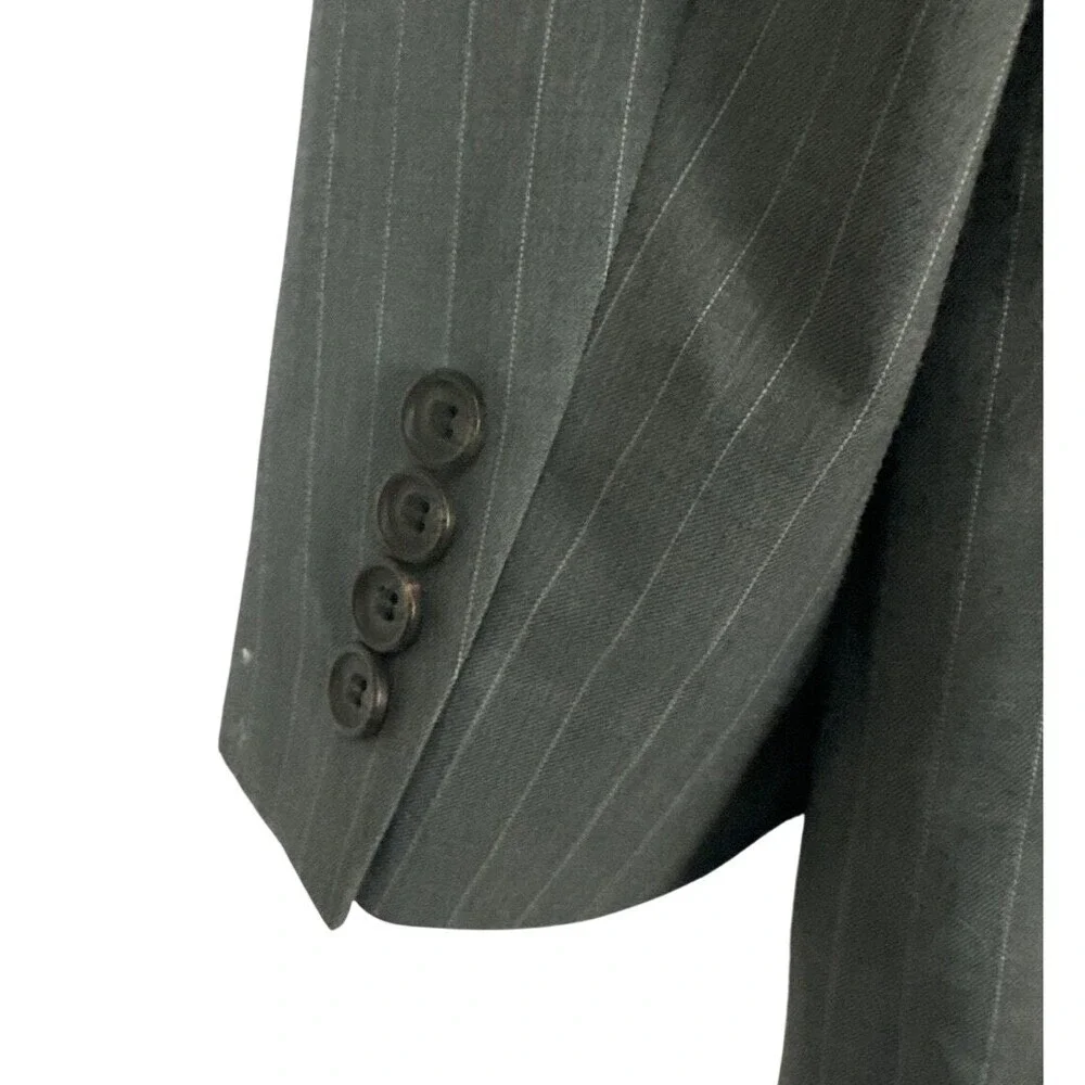 Lauren Ralph Lauren Blazer Mens‎ 42R Slim Fit Gray Wool Suit Jacket Classic